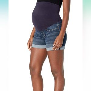 Signature by Levi Strauss | Women's Maternity Mid-Rise Shortie | Size Large